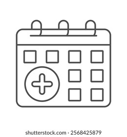 Medical Appointment thinline icon , vector, pixel perfect, illustrator file