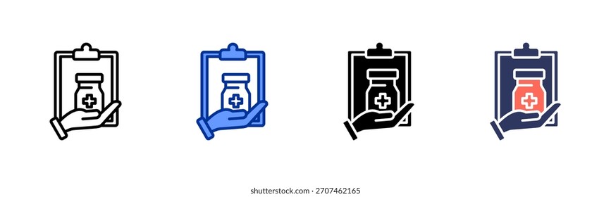 Conjunto de iconos de asistencia médica colección de estilo múltiple