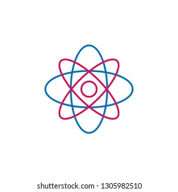 Medical, atomic colored icon. Element of medicine illustration. Signs and symbols icon can be used for web, logo, mobile app, UI, UX on white background