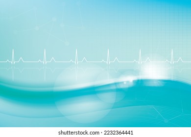 Medical background. Abstract molecules medical background