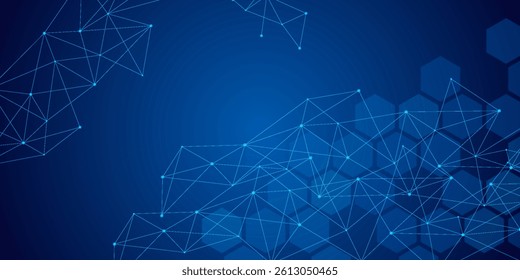 Medical background design. Geometric abstract background with hexagons. Medicine, science and technology vector illustration. eps10