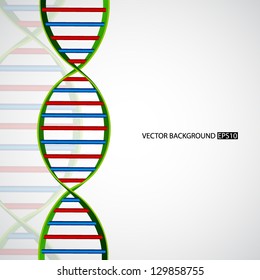 Medical background with DNA. EPS10 vector