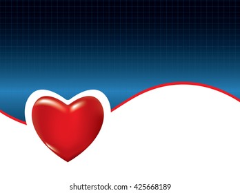Medical background with heart