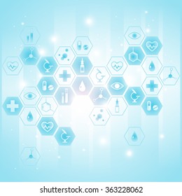 Medical Background With Icons