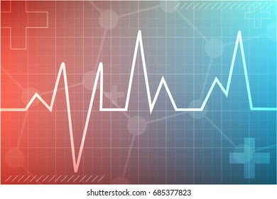 Fondo médico con líneas, puntos, moléculas, figuras en textura de color.  Concepto de ilustración tecnológica y científica.  Vector Plantilla de la Salud.