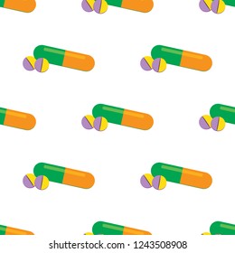 Medical Background Seamless - Pills and Capsules - Transparent Background - Powered by Shutterstock - Get 15% off with code: PIKWIZARD15