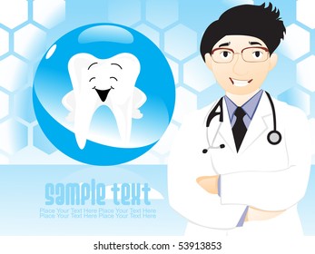 medical background teeth and dentist