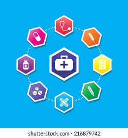 Medical background. Vector Illustration