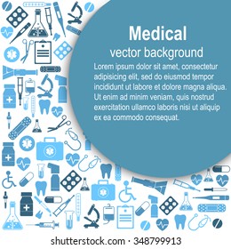 Medical background. Vector Illustration