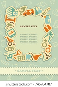 Medical background. Vector illustration