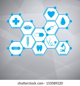 Medical background. Vector Illustration, eps 10