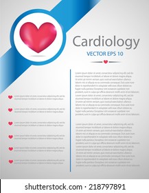 Medical background.Heart. EPS 10 vector file. 