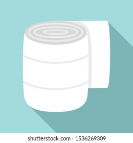 Medical badge icon. Flat illustration of medical badge vector icon for web design