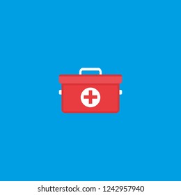 Medical Bag first aid kit ambulance case icon Illustration Silhouette Design
