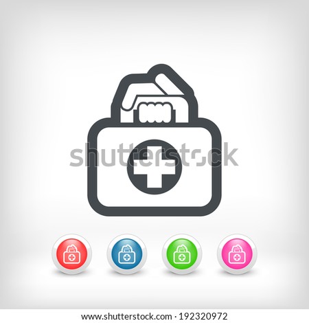 Medical bag icon