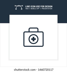 medical bag icon design vector illustration