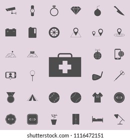 medical bag icon. Detailed set of  Minimalistic  icons. Premium quality graphic design sign. One of the collection icons for websites, web design, mobile app on colored background