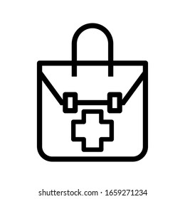 Medical Bag Icon on whute background