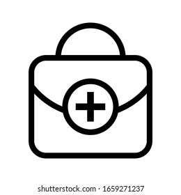 Medical Bag Icon on whute background