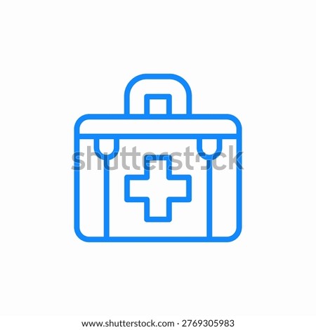 medical bag icon sign vector