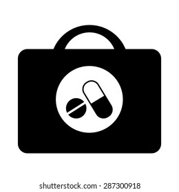 Medical Bag Icon - Vector