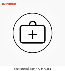 Medical Bag Icon - Vector