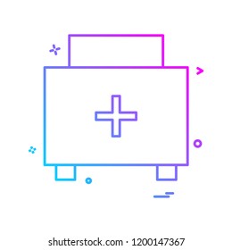 medical bag icon vector design