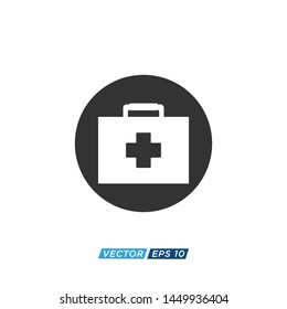 Medical Bag Icon Vector Design Illustration 