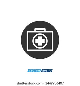 Medical Bag Icon Vector Design Illustration 