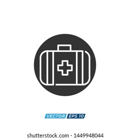 Medical Bag Icon Vector Design Illustration 