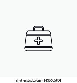 Medical Bag Icon Vector Illustration
