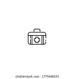 Medical bag icon.Vector illustration of medical bag