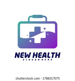 Medical Bag Logo Design Template, Health Bag Logo Concept Vector