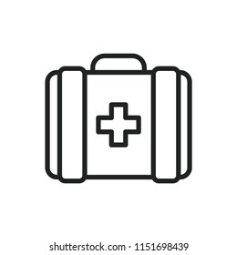 medical bag vector icon