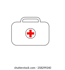 medical bag vector icon