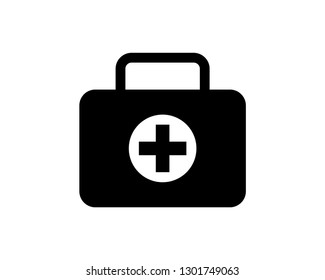 medical bag vector icon template