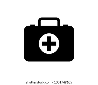 medical bag vector icon template