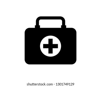 medical bag vector icon template
