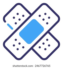 Medical Bandage Line Icon Symbol