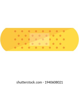 Medical bandage, plaster or patch vector isolated on white
