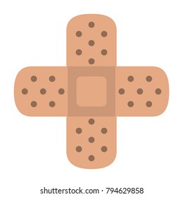 Medical bandages crossed symbol