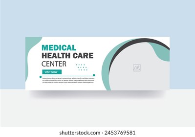 medical banner cover dental care web banner design template