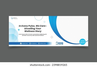 Medical banner cover social media and website design template