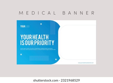 Medical banner for website, landing page, offer page, covers, Healthcare template