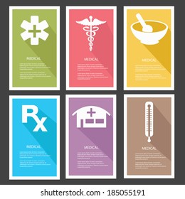Medical banners,vector