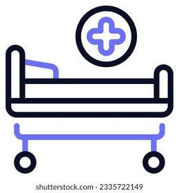 Medical Bed Icon can be used for uiux, etc