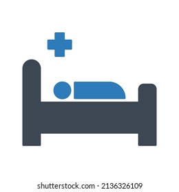 medical bed icon color editable