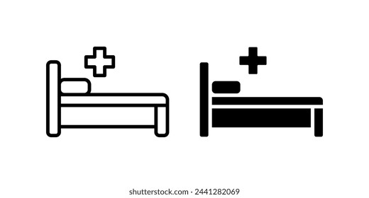 Medical Bed icon. for mobile concept and web design. vector illustration