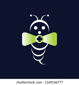 Medical bee logo icon vector template