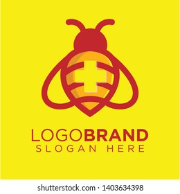 Medical Bee Logo Icon Vector